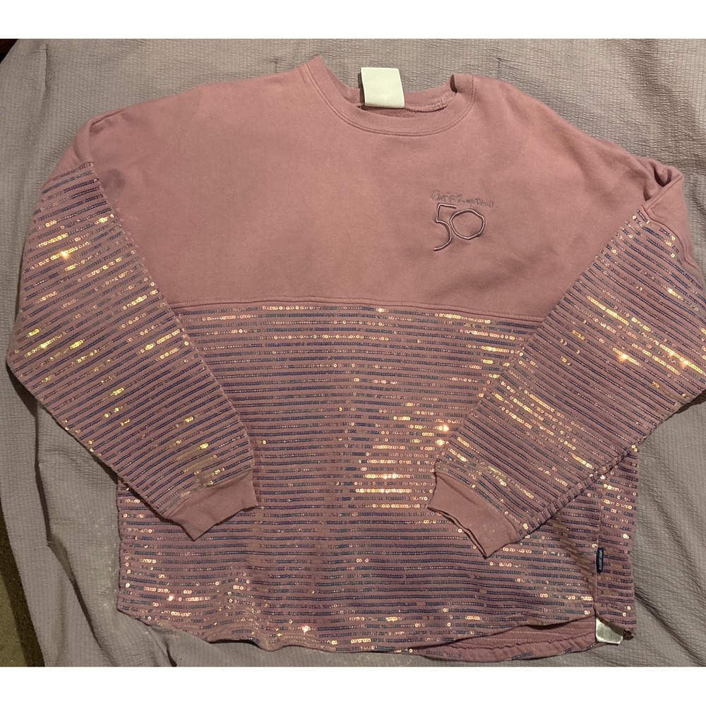 Disney Parks Walt Disney World 50th Anniversary EARidescent Sequin Spirit Jersey